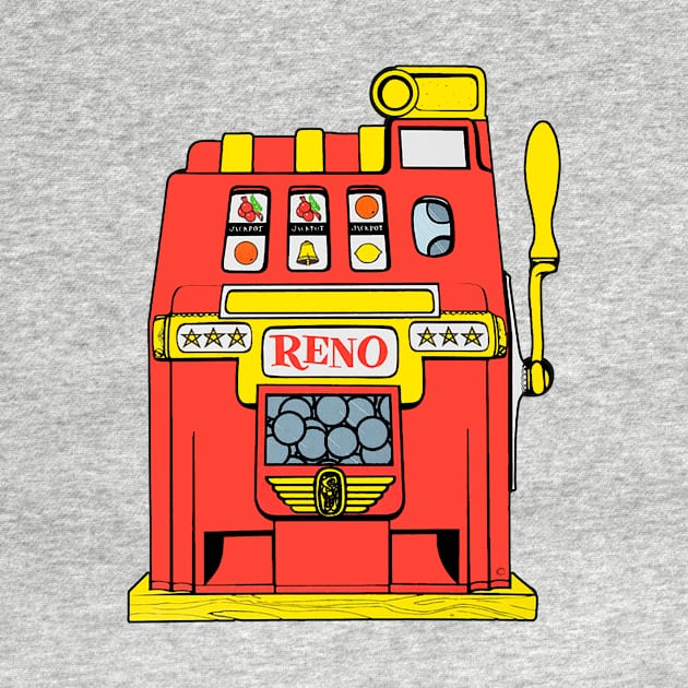 Vintage Reno Slot Decal by zsonn